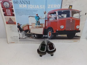 AUTOCARRI STORICI FANALINI SUPERIORI CABINA CROMATI ROSSO /VERDE ORIGINALI - Imagen 1 de 3