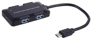 DYNAMODE - 2-in-1 USB-C 4 Port USB 3.0 Hub - Picture 1 of 4
