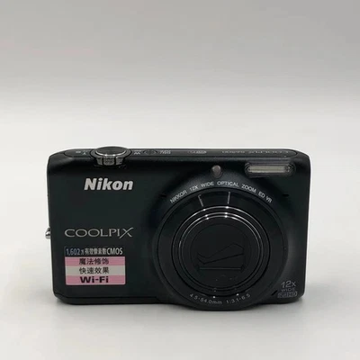 Nikon Coolpix S6500 black16MP 12X Zoom Digital Camera Complete - Tested Works - Image 1 of 4