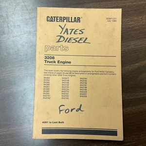 CAT Caterpillar 3208 PARTS MANUAL BOOK CATALOG LIST ENGINE FORD TRUCK, 40S1-LAST - Picture 1 of 4