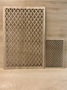Large Moroccan Decorative wood Arabesque panel from 70 to 120cm fretwork Stencil - Picture 1 of 7