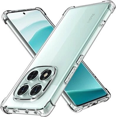 WIDMANN-SHOP Hülle Redmi Note 14 / Pro / Pro + 5G Case Cover Transparent Xiaomi