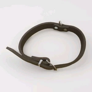 Hundehalsband 45cm Leder Lederhalsband Hund braun - Bild 1 von 3