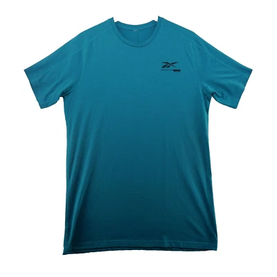 Reebok Gym Yoga Running  Women's Size L Solid Sea Green Crew-Neck T-Shirt - Image 1 of 4