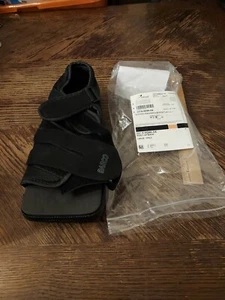 Darco Healing/Post Op Flat Surgical Shoe Square Toe Black Men's Size Large - Picture 1 of 5