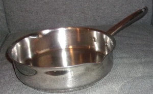 WearEver padella saltata 3" padella diametro 9,5" acciaio inox doppio versamento beccuccio - Foto 1 di 5