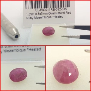 Rubí rosado Mozambique talla Oval 1.89 Cts - Imagen 1 de 9