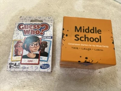 Hasbro Gaming ¿Adivina quién? Juego de Cartas y Middle School Word Teasers Nuevo Foto 1 de 4