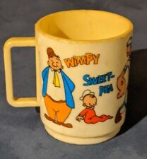Popeye and Friends Deka Plastic Coffee Mug. 1971 King Features Syndicate. used