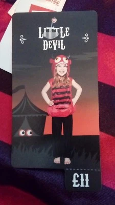 Nuevo Día Mundial del Libro Bebé Rojo Pequeño Diablo Vestido Elegante Fiesta Disfraz - 6/9 Meses Foto 1 de 3