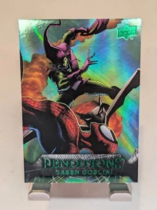 2024 UD Marvel Renditions Spider-Man #17 Green Goblin Goblin Green 347/399 - Imagen 1 de 3