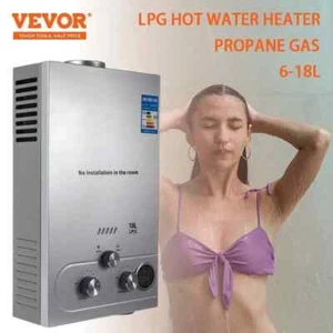 VEVOR 18L Chauffe-Eau Instantané à Gaz Propane Butane avec Douche LGP - Foto 1 di 10