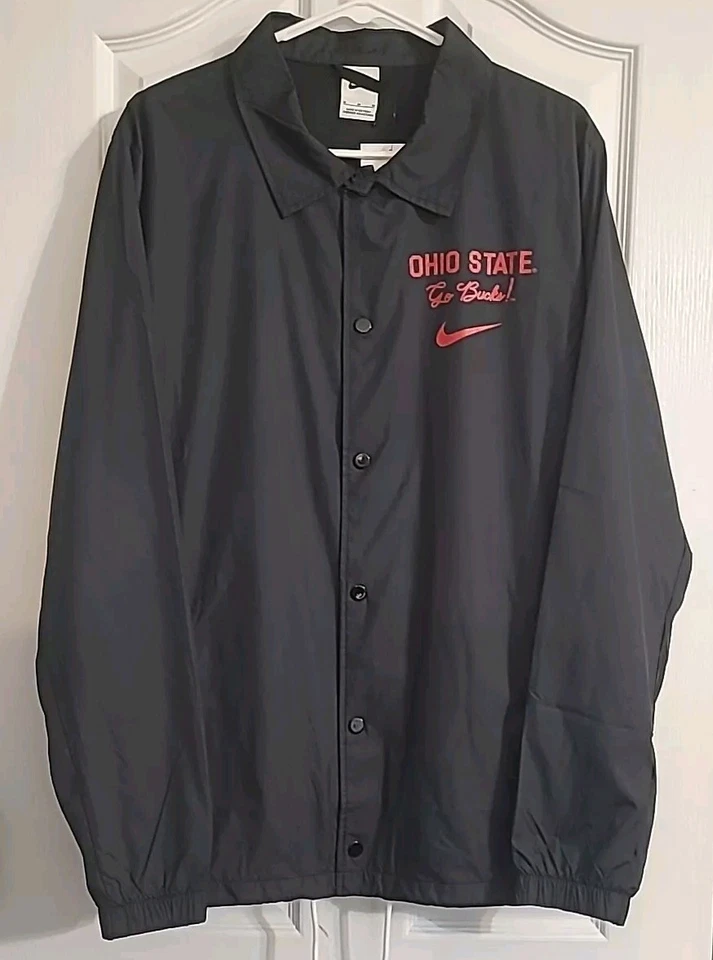 Ohio State Buckeyes Light Rain Jacket Nike Mens Medium Black FJ8933-010