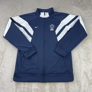 Nike Jacket Boys XL (18-20) Blue Full Zip Mock Neck Track Soccer Active Athletic - Picture 1 of 16