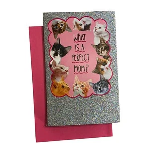 Mother's Day Greeting Card - What is a perfect Mom?, Mom, with cats - Picture 1 of 7