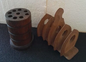 Wooden toast rack and spill holder - Picture 1 of 8