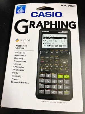Casio fx-9750GIII Graphing Calculator  Black 9546/OB - Image 1 of 4