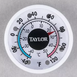 Taylor 5380 N 1 3/4" Mini Window Stick On Indoor/Outdoor Thermometer Free Ship