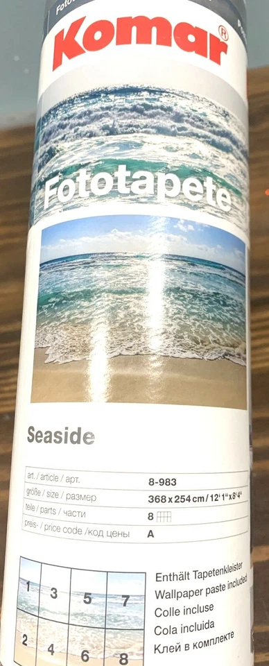 Komar Fototapete Photomural Poster XXLSeaside 12' 1" x 8' 4"  - Image 1 of 4