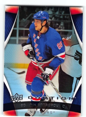 2009-10 Ovation #80 Nik Antropov Rangers Hockey Card - Image 1 of 2