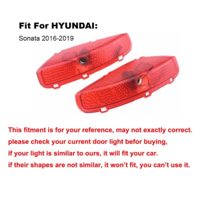 2x Luz LED Puerta Proyector Láser Cortesía Fantasma Sombra Lámpara Para Hyundai Sonata Foto 1 de 4