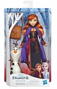 Disney Frozen 2 Anna Doll with Olaf buildable Figure Hasbro NIB $25.- Free/Ship - Foto 1 di 10