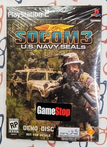 SOCOM 3: U.S. Navy SEALs Gamestop Demo Disc Sony Playstation 2 PS2 - New/Sealed - Picture 1 of 2