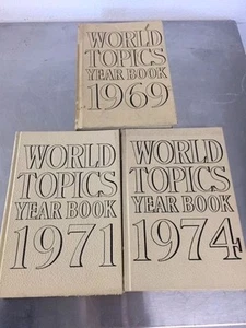 WORLD TOPICS YEAR BOOK 1969-1971-1974. Pages in great condition! - Picture 1 of 4