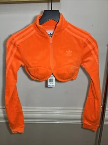 Adidas Originals x Jeremy Scott Orange Fashion Track Top H50966 Women’s Size 2XS - Picture 1 of 4