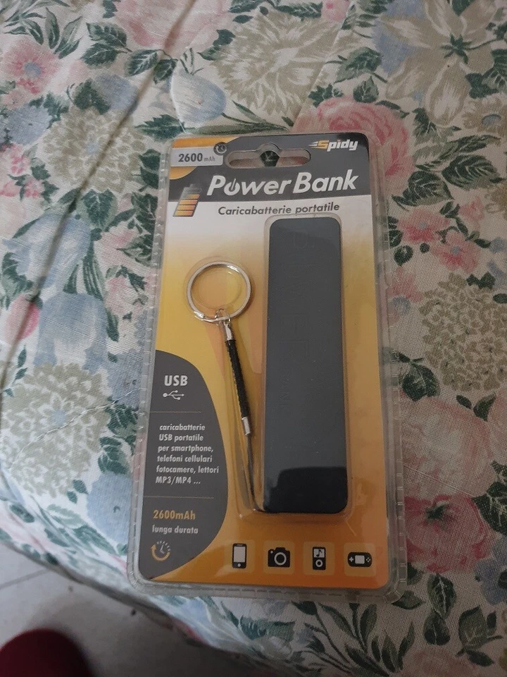 POWER BANK 2600MAH SPIDY NUOVO - Immagine 1 di 1