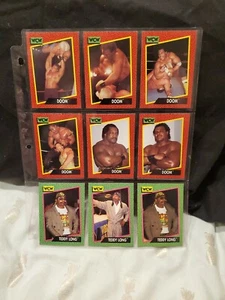 Vintage 1991 WCW WRESTLING SET (9 CARDS) Doom Teddy Long - Picture 1 of 2