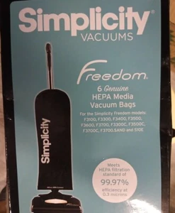 SIMPLICITY "FREEDOM" HEPA Media Vacuum Bags Fit Models... - Picture 1 of 4