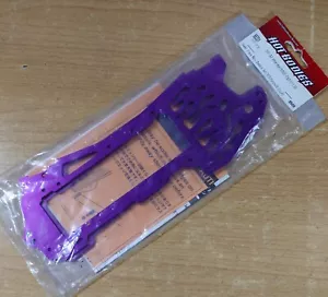 (Hot Bodies 66331) E-Zilla/HPI E-Savage SuperFlare Main Chassis L+R 7075 Purple - Picture 1 of 4