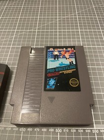 Pro Wrestling - Nintendo NES Black Box 1987 Game Cartridge - 5 Screw Variant