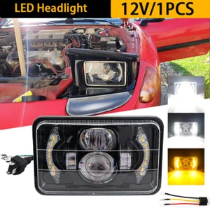 Fits Suzuki DRZ400SM DRZ400S DRZ400 4x6" LED Headlight Projector DRL Sealed Beam - Picture 1 of 15