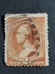 US Continental Bank Note 2c Brown George Washington Used - #4772 - Picture 1 of 2