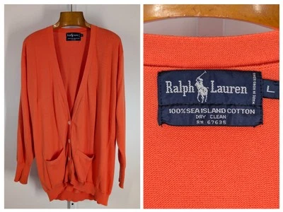 Ralph Lauren Colección De Colección Años 80 Sea Island Algodón Playa Suéter Cárdigan Vestido Foto 1 de 4