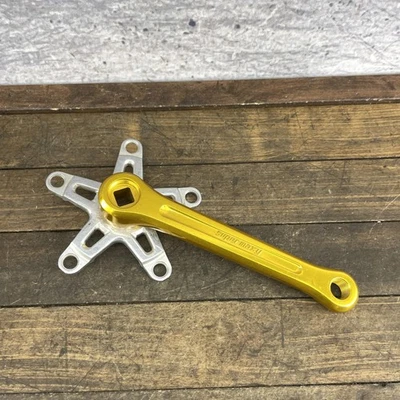 Vintage Sugino Super Maxy BMX Crank Arm Right Gold 165mm NOS New 110 BCD - Image 1 of 4