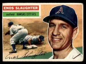 1956 Topps #109b Enos Slaughter *Low Grade* Gray Back - Picture 1 of 2