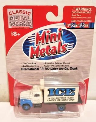 New Mini Metals 1:87/HO Scale International R-190 Union Ice Co Truck Diecast - Image 1 of 3
