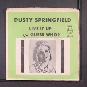 DUSTY SPRINGFIELD: live it up / guess who? PHILIPS 7" Single 45 RPM - Picture 1 of 4