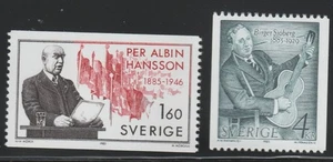Sweden 1985 Sc # 1556-57 MNH OG - Picture 1 of 1