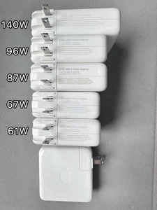 Genuine 140W/96W/87W/67W/61W/30W/12W USB-C Adapter For Apple MacBook Pro/Air NEW - Picture 1 of 55
