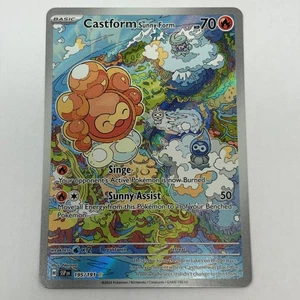 Ilustración Castform Sunny Form rara SV08: chispas crecientes 195/191 casi como nueva/como nueva - Imagen 1 de 2