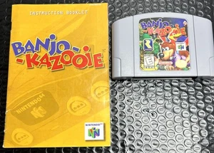 Banjo-Kazooie Nintendo N64 1997 US Version With Manual - Authentic Tested - Picture 1 of 9