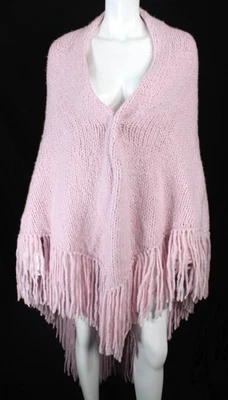 GABRIELA Hearst $3370 Жемчужно-розовый Кашемир Вязаная Бахрома LAUREN Шаль Обертка - Изображение 1 из 4
