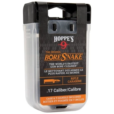 Hoppe’s BoreSnake .17 Cal Rifle Bore Cleaner T-Handle Den Case – SKU 24011VD - Image 1 of 2