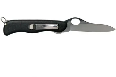 Nuevo cuchillo Victorinox Swiss Army 111 mm NEGRO O.H. BLOQUEO CLIP CENTINELA 0.8416.M3 Foto 1 de 4