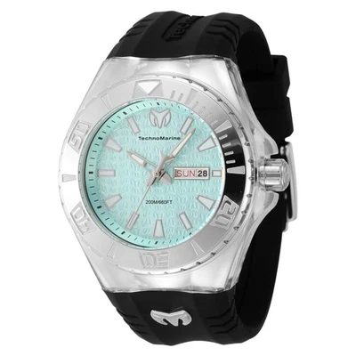 TechnoMarine Cruise Monogram Deep Tide Men’s 48mm Teal Dial Watch TM-122009 - Image 1 of 4