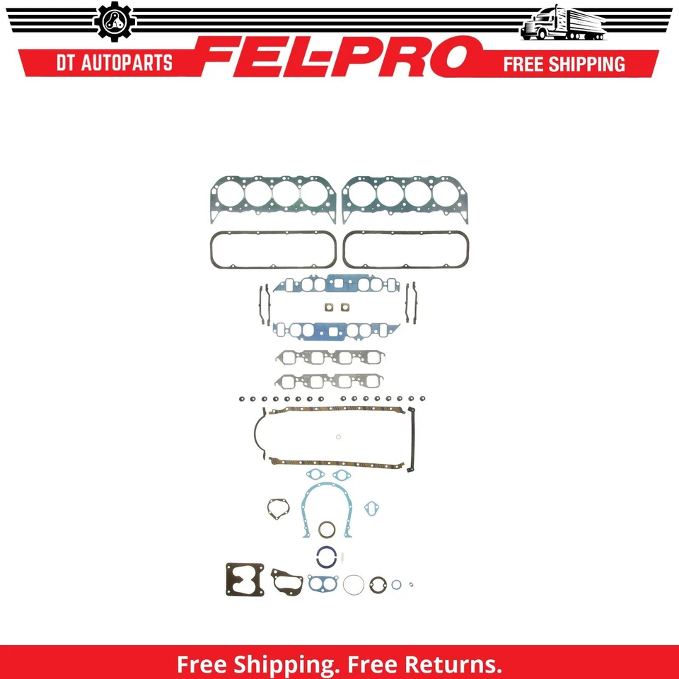 Juego de juntas de motor Fel-Pro para Chevrolet C60 1985, 1990 7,0 L V8 Foto 1 de 1